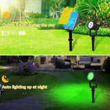 T-SUNUS RGB Solar Landscape Spotlights Christmas, Color Changing Spot Light Outdoor IP65 Waterproof Garden Lights | Lumora