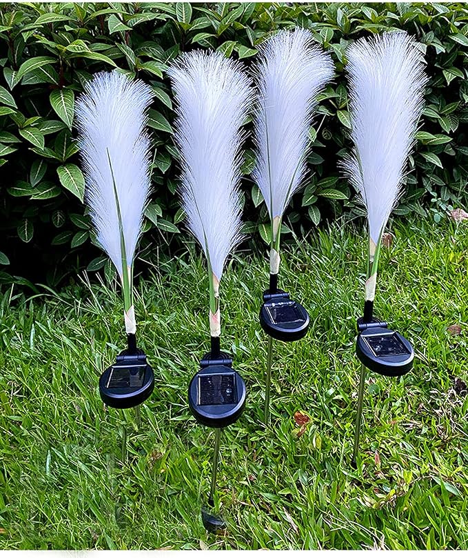 Ulalaza 2PCS Garden Solar Lights Multi-Color Changing LED Flower Stake Light Decorative Landscape Lawn Yard Outdoor Lights Length 430 * 730mm/17 * 29inch