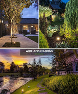 L LOHAS LED 5W Dusk to Dawn Outdoor Lighting, Auto On/Off 3000K Landscape Outdoor Spotlight, IP66 Waterproof Plug | Lumora