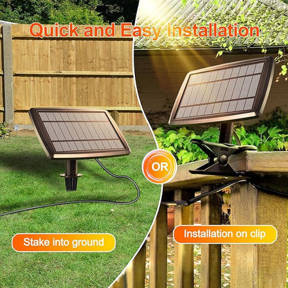 Stright 55FT Solar String Lights Outside Waterproof Remote Control with USB Charging Port Dimmable E12 S14 Bulbs, 55 Feet 15 Lamp Outdoor Solar Power LED Bulbs for Patio Garden Market Bistro Backyard