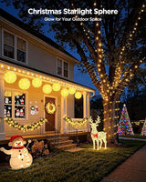 Brightown Outdoor Christmas Decorations-Starlight Sphere, Replaceable Bulbs with Add-On Plug, Lighted Sphere Balls | Lumora