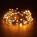 Orange Fairy Holiday String Lights, 33 ft / 10 m - 300 LED Orange Twinkle Firefly Lights for Indoor or Outdoor | Lumora