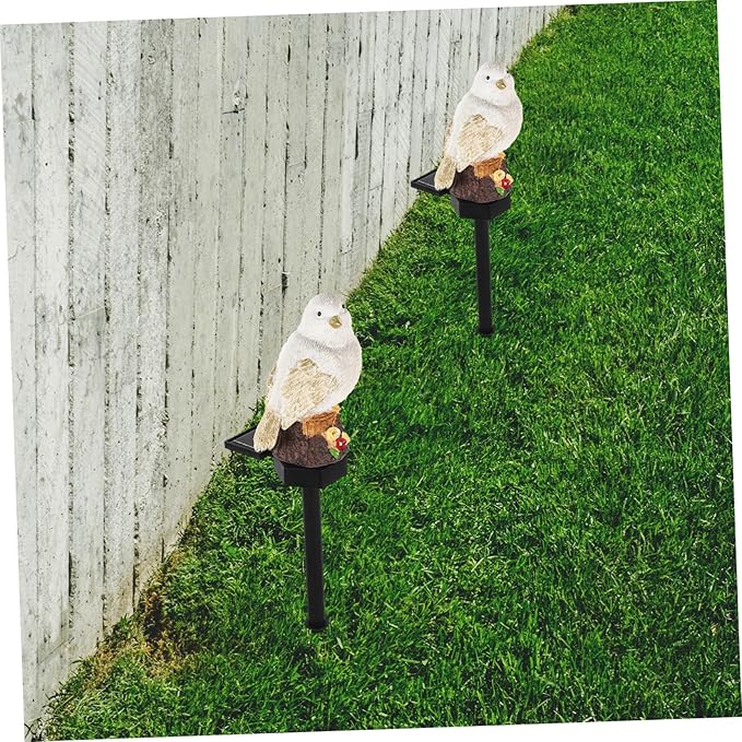Solar Decorative Bird Light Led Solar Pathway Lamp for Garden Lawn and Outdoor Spaces Unique Bird-Shaped Design Random Colors for Landscape Lighting