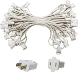 C7/E12 Light Stringer, E12 Sockets, 12” Socket Spacing, Outdoor String Light Patio Stringer Christmas Lights | Lumora