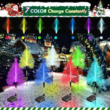 KBG Christmas Tree Solar Garden Lights Outdoor, 7 Color Changing Solar Christmas Trees Lights Waterproof Outdoor | Lumora