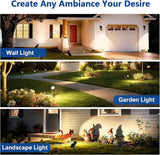 Solar Lights Outdoor Waterproof IP65,3000K Super Bright LED,2 Lighting Modes, Solar Powered Yard Garden Solar Spot | Lumora