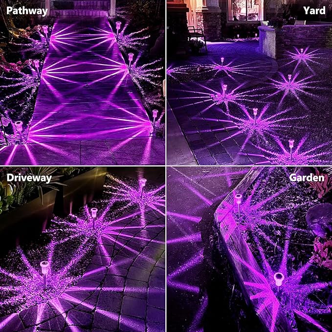 Halloween Solar Lights Outdoor 15 Pack Solar Pathway Lights Outdoor Halloween Decorations Waterproof Yard Lighting | Lumora