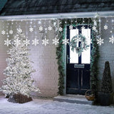 Toodour Christmas Snowflake Lights Outdoor, 17.22ft 264 LED Snowflake Icicle Lights with 22 Drops, Connectable, 8 | Lumora