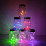 Decorman Solar Mason Jar Lid Lights, 6 Pack 10 LED Waterproof String Fairy Star Firefly Jar Lids Lights for Patio | Lumora
