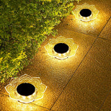 Roaming Acrylic Petal Bury Light 3-Pack Suitable for Gardens, Courtyards, Terraces, Corridors - Outdoor Path Light | Lumora