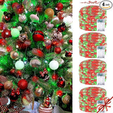 4 Pack Red and Green Christmas String Lights, Each 20FT 60 LED Fairy Lights Battery Operated with Timer, Waterproof | Lumora