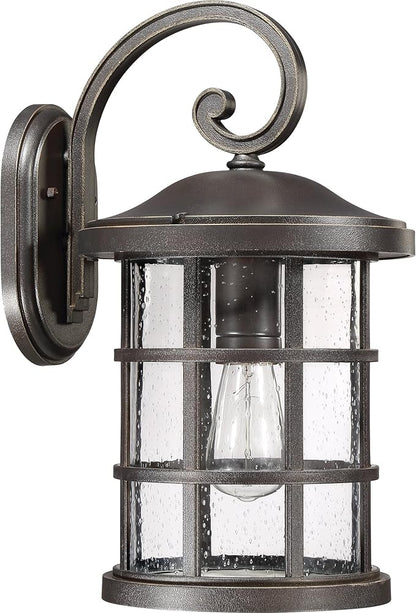 Quoizel Crusade 1-Light Palladian Bronze Outdoor Wall Lantern