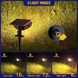Kyosho Solar Spot Lights Outdoor, IP67 Waterproof 38 LED Solar Powered Landscape Spotlights for Yard, Garden | Lumora