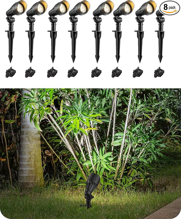 EDISHINE Low Voltage Landscape Lights, 3.2W 12V ACDC 240LM Low Voltage Spotlight, CRI 80 & Beam Angle 35°, 3000K | Lumora