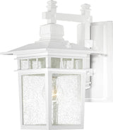 Nuvo 60/4957 One Light Outdoor Wall Mount, Large, White | Lumora