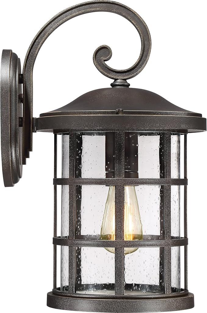 Quoizel Crusade 1-Light Palladian Bronze Outdoor Wall Lantern