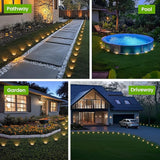 Mini Solar Ground Lights, 12 Pack Solar Garden Lights, Solar Powered Pathway Lights Warterproof, Outdoor Lights for | Lumora