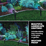 Bell+Howell Solar Lights Outdoor Bionic Burst Waterproof IP67 Path Lights, Landscape Outdoor Solar Lights for Yard | Lumora