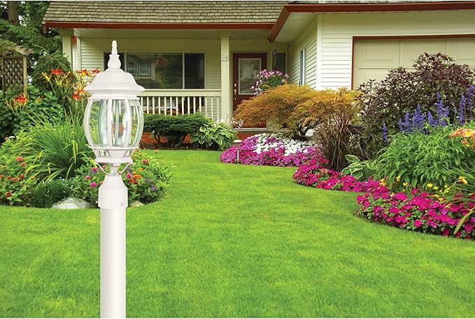 Nuvo 3 Light - 21 in. Post Lantern - Clear Beveled Glass - Outdoor Path Light | Lumora