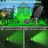 Green Solar Spot Lights Outdoor, 2 Pack Solar Landscape Spotlights IP65 Waterproof 9.8ft Cable, Auto On/Off Outdoor | Lumora