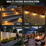 SOLPEX Solar Deck Lights, Solar Step Lights for Outside Waterproof Led Stair Light for Outdoor Fence, Balcony | Lumora
