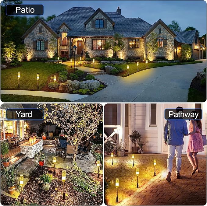 B-right Warm White 3PCS Extension Lights for Path Lights, Extendable Waterproof 0.8W - Outdoor Lighting Accessory | Lumora