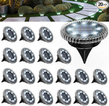 20 Pack Small Solar Ground Lights, Pathway Light Waterproof, Outdoor Solar Light for Garden, Driveway, Walkway | Lumora