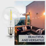 Newhouse Lighting G40LED25 25 Pack LED Clear Globe Outdoor String Fits E12 and C7 Base 1.57 Inch G40 Replacement | Lumora