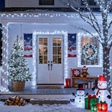 JMEXSUSS 66ft 200 LED White Christmas Lights Indoor Outdoor, Connectable String Twinkle Lights Outdoor Clear Wire | Lumora
