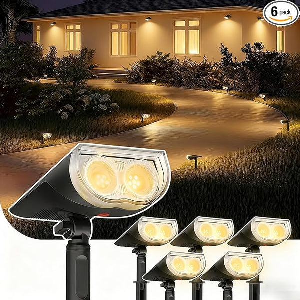 Linkind Solar Lights Outdoor StarRayS, Bright Solar Spot Lights Outdoor, IP67 Waterproof Spotlights for Landscape | Lumora