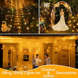 Ollny 25FT Outdoor String Lights, Waterproof Connectable Shatterproof Outside Light with 13 Edison + 1 Spare LED | Lumora