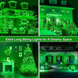 164Ft 500 LED Green St. Patrick's Day Lights, Waterproof 8 Twinkle with Memory Functions Green String Lights for | Lumora