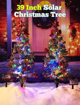 100LED Solar Christmas Tree Lights Outdoor Waterproof, 8 Modes Large Solar Christmas Trees Lights with Xmas Ball & | Lumora