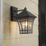 Generation Lighting 88131-12 Herrington One - Light Outdoor Wall Lantern Outside Fixture, Black | Lumora