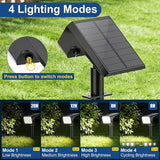 LANSOW Solar Spot Lights Outdoor Waterproof IP67, (8 Pack/90 LED/4 Modes) Solar Landscape Spotlights, 2-in-1 Solar | Lumora