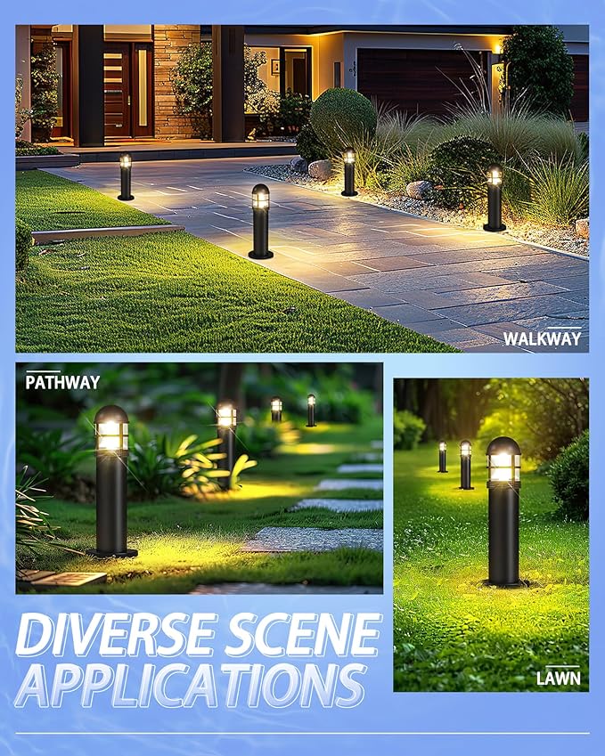6 Pack LED Low Voltage Landscape Lights, 200LM 12V IP67 Waterproof Holiday Pathway Lighting for Patio, Sidewalk | Lumora