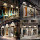 14in. Satin Black Outdoor Gooseneck Barn Light Fixture With 10in. Long Extension Arm - Wall Sconce Farmhouse | Lumora