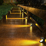 8 Pack Solar Step Lights Outdoor, IP65 Waterproof LED Stair Lights for Garden Stairs, Patio, Yard, Deck, Front Step | Lumora