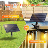 Stright Solar String Light for Outside 120FT with with USB Charging & Remote, Weatherproof Shatterproof LED G40 | Lumora