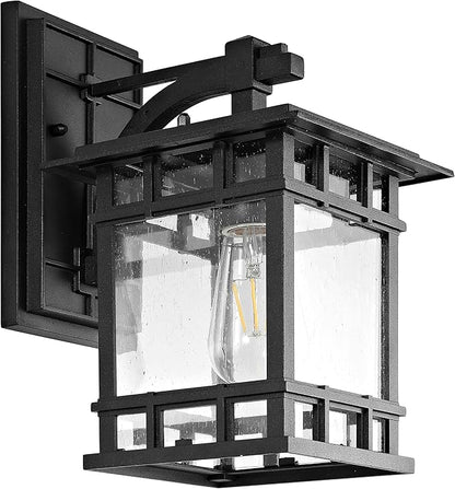 SAFAVIEH PLT4013A Lighting Grayter Black Wall (LED Bulb Included) Outdoor Lantern
