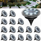 16 Pack Small Solar Ground Lights, Pathway Lights Waterproof, Outdoor Solar Light for Garden, Driveway, Walkway | Lumora