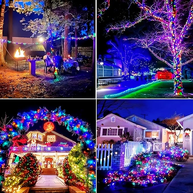 72ft 200LED Solar String Lights Outdoor with 8 Modes & Waterproof - Warm White Solar Fairy Lights for Garden | Lumora