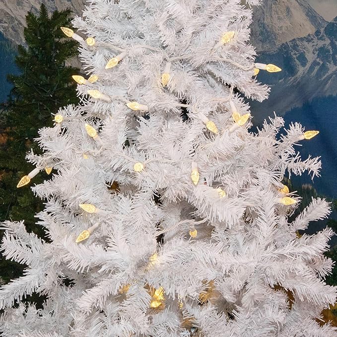 Novelty Lights 24FT 70 LED C6 LED Christmas String Lights, Outdoor Commercial Grade LED String Lights, Tree | Lumora