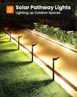 Solar Walkway Lights Outdoor, 92 LEDs Motion Sensor Outdoor Lights,600Lumen Brighter Solar Pathway Light with | Lumora