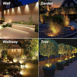 Solar Spot Lights Outdoor, Dusk to Dawn Landscape Spotlights IP65 Waterproof 9.8ft Cable,Solar Uplights for Tree | Lumora