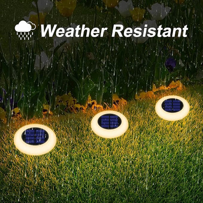 Solar Lights Outdoor Color Changing, Colorful Solar Garden Lights for Outside, 2 Pack Multicolored Solar Pathway Lights Auto On/Off, Yard Lights for Lawn/Walkway/Driveway