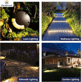 Gardenreet Brass In Ground Well Lights Kit(4 Pack) with 75W Low Voltage Transformer & MR16 Bulb & 100Feet Wire & | Lumora