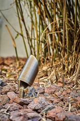 VOLT Top Dog 12V Cast Brass Outdoor Spotlight (Bronze) for Low Voltage Landscape Lighting of Yard, Lawn, Garden | Lumora