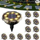 SOLPEX Solar Ground Lights 12 Pack, Solar Pathway Lights Outdoor Waterproof, Landscape Lighting for Garden | Lumora