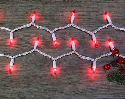 LAMPHOME Christmas String Light,100 Count Incandescent Mini String Light in 19.6ft,Indoor/Outdoor 120V UL Certified Mini Light for Christmas,Wedding,Patio Lawn,Home,Garden,Party (Pink)